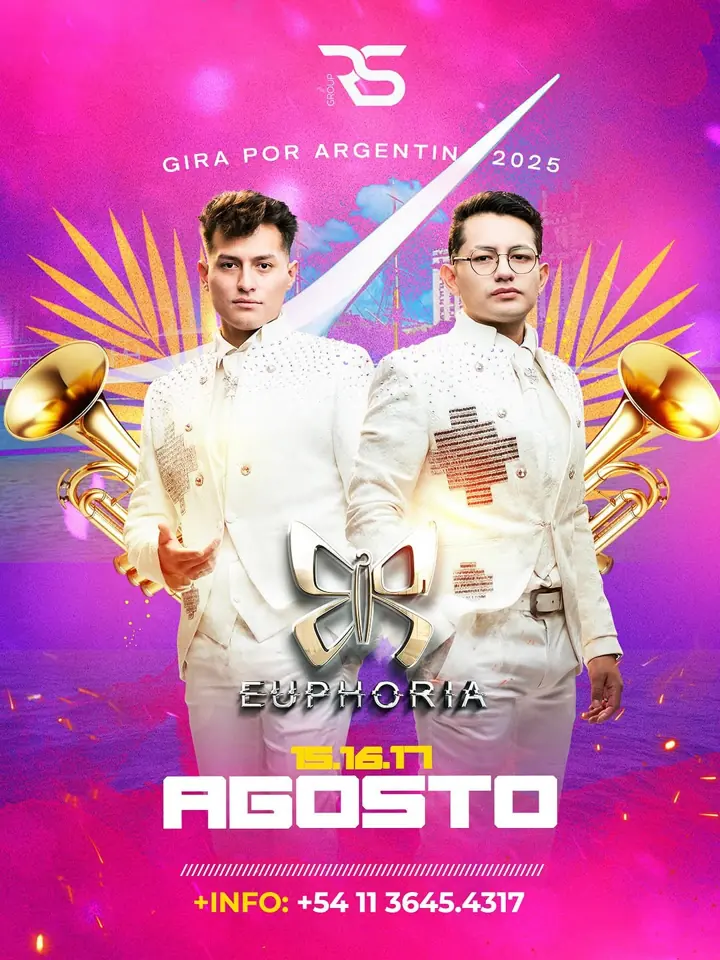 Afiche de la gira argentina de Euphoria